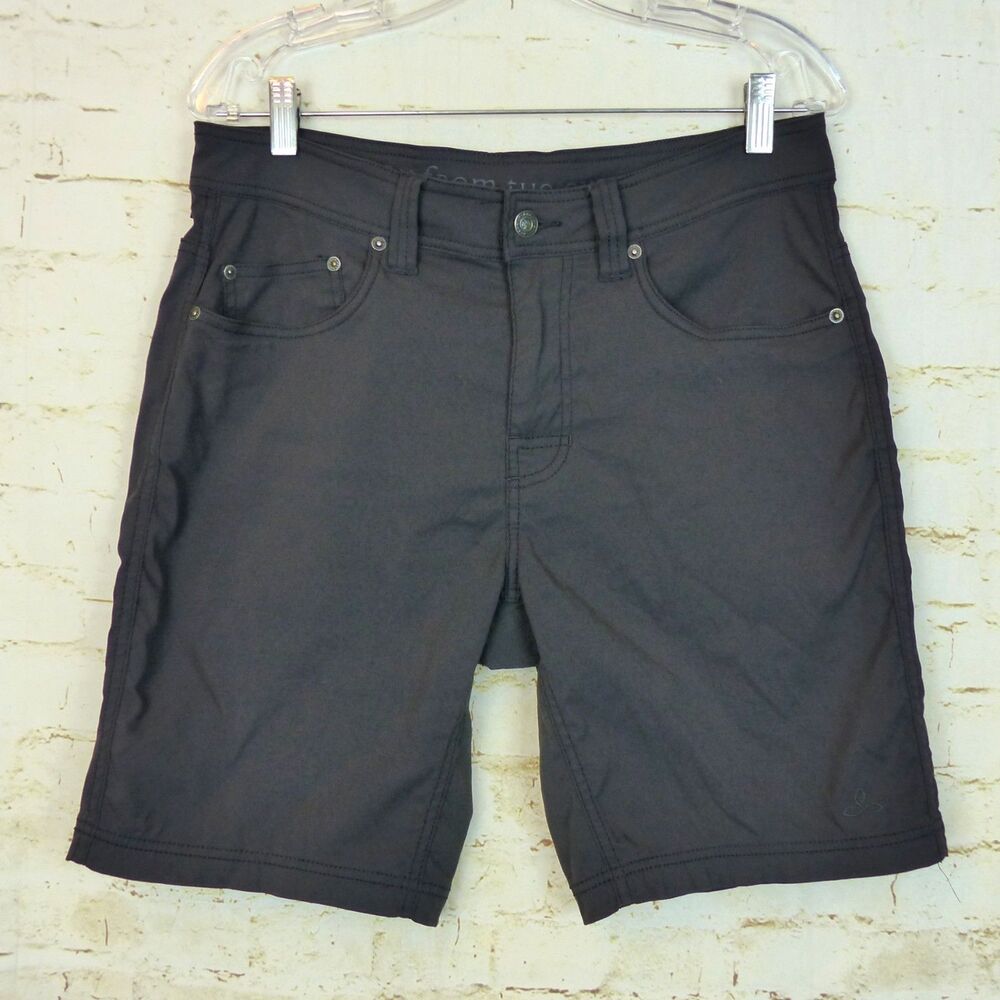 prAna Brion Short Mens 31X9L Gray Charcoal UPF Stretch M3BRIO113 Outdoor Hiking